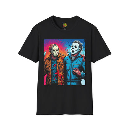 & - Jason Voorhees & Michael Myers Shirt | Funny Vintage Halloween Tee - premium material. perfect gift idea. Order yours now and stand out with this exclusive piece!