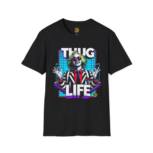 Beetlejuice Shirt | Funny Thug Life Graphic Tee | Halloween Beetlejuice T-Shirt for Men & Women - High Quality Image