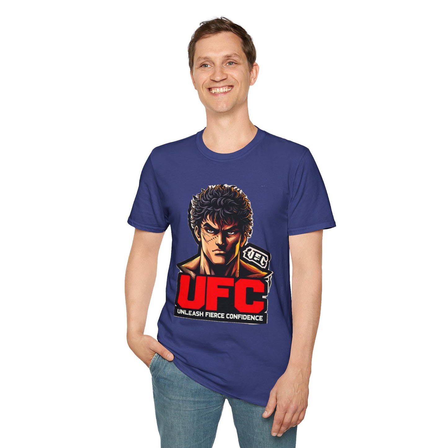 UFC T Shirt | Unleash Fierce Confidence | Motivational UFC Tee with Baki Anime Elements