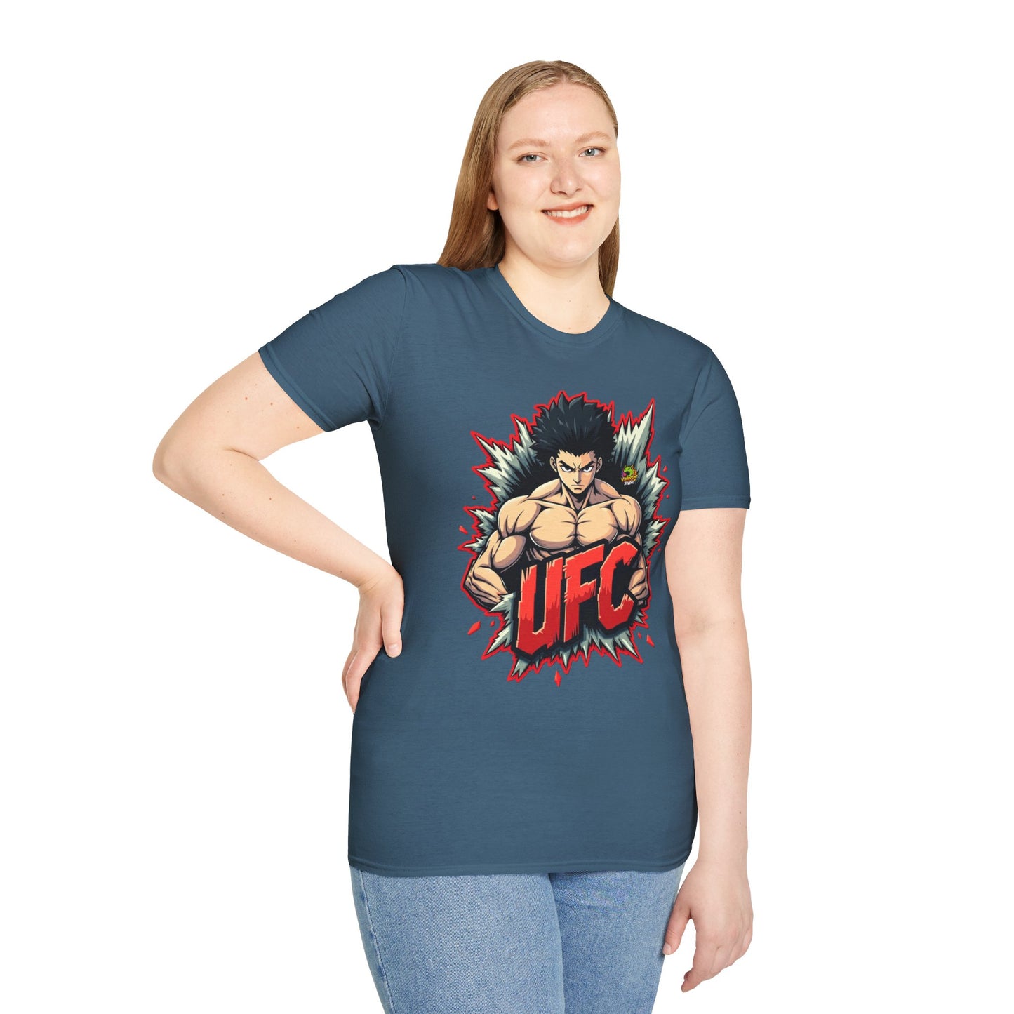 UFC T Shirt | Unleash Fierce Confidence | UFC Tee with Baki Anime Inspiration for Gym