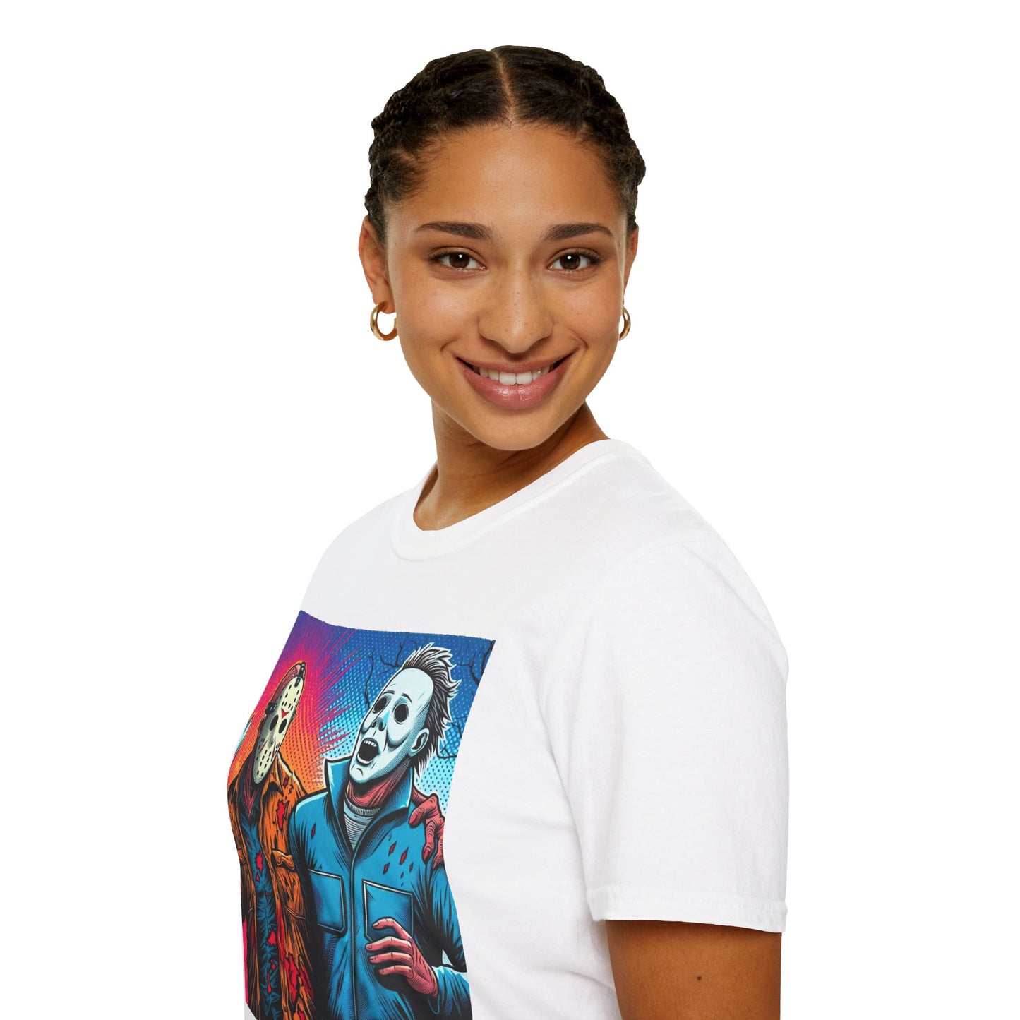 product - Jason Voorhees & Michael Myers Shirt | Funny Vintage Halloween Tee - custom-made. limited stock. Order yours now and stand out with this exclusive piece!