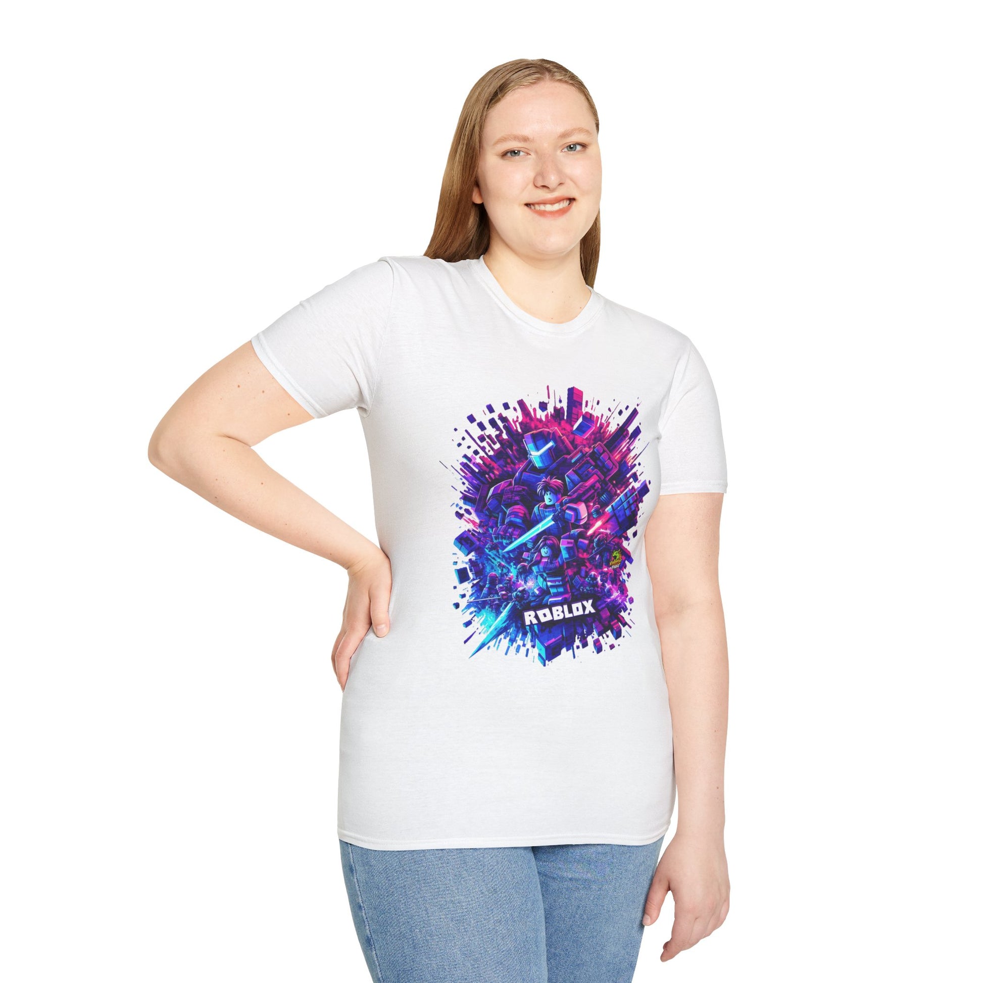 Blocky - Roblox T-Shirt - Blocky Universe - custom-made. limited stock. Order yours now and stand out with this exclusive piece!