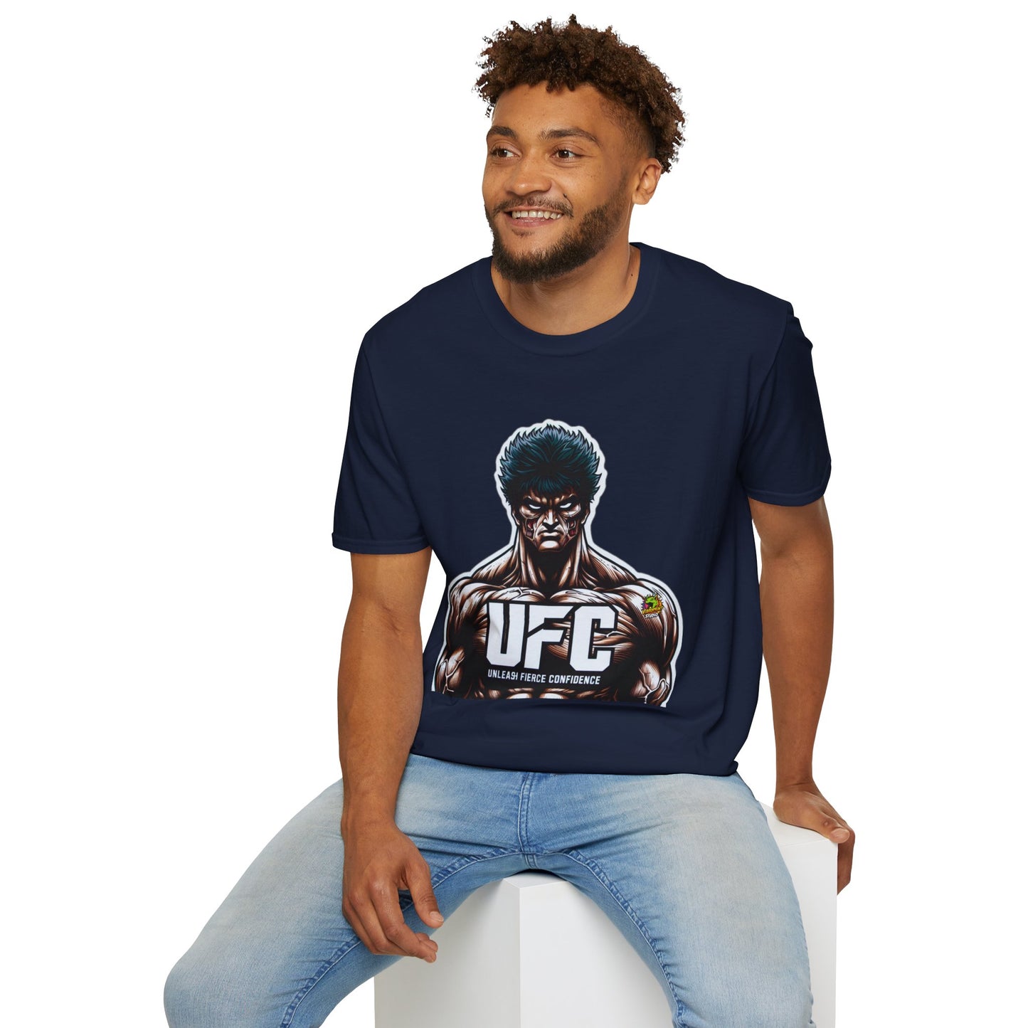 for - UFC T Shirt | Unleash Fierce Confidence | UFC Tee with Baki Anime Motivation for Fitness - premium material. limited stock. Order yours now and stand out with this exclusive piece!