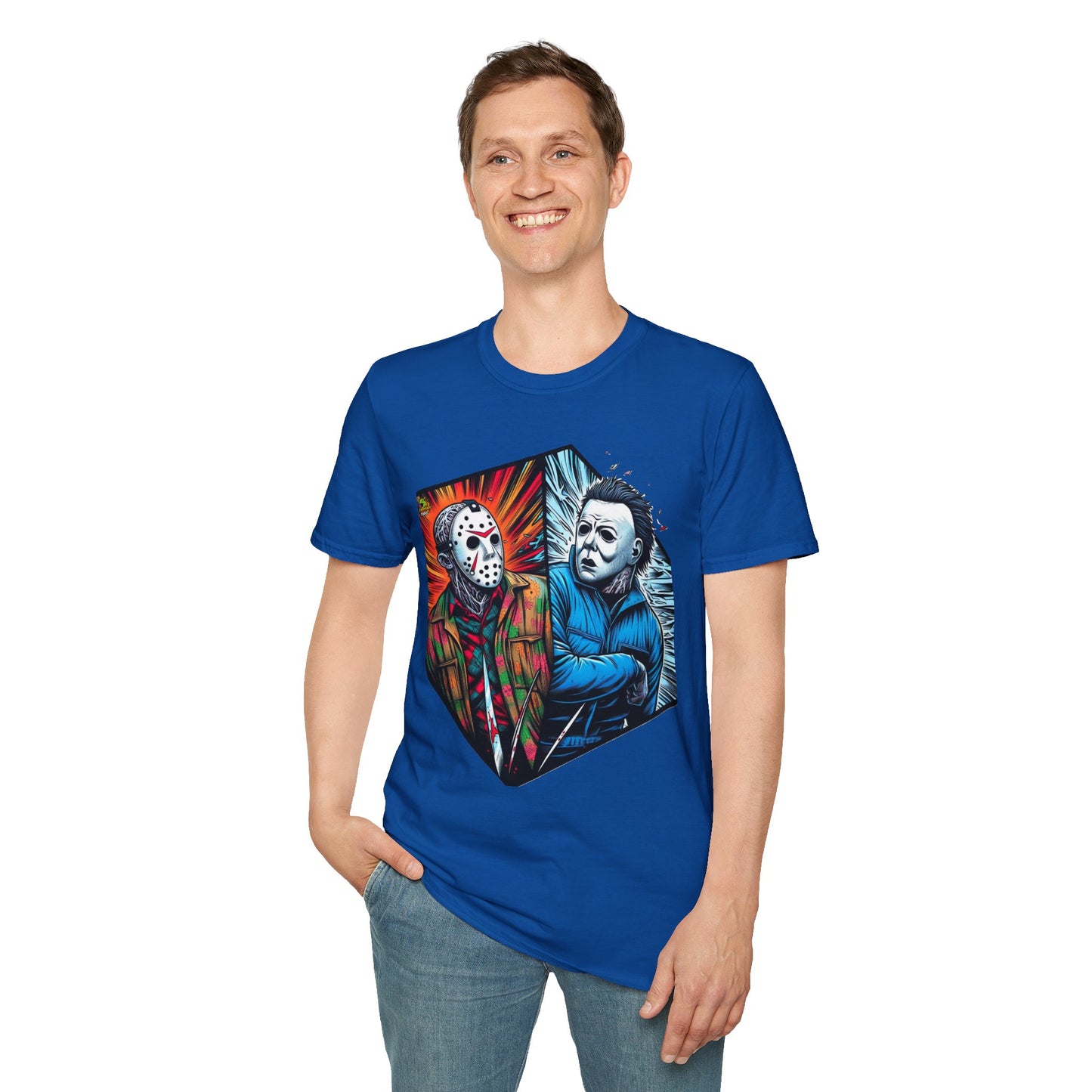 | - Funny Jason & Michael Myers Shirt | Halloween Horror T-Shirt - custom-made. limited stock. Order yours now and stand out with this exclusive piece!