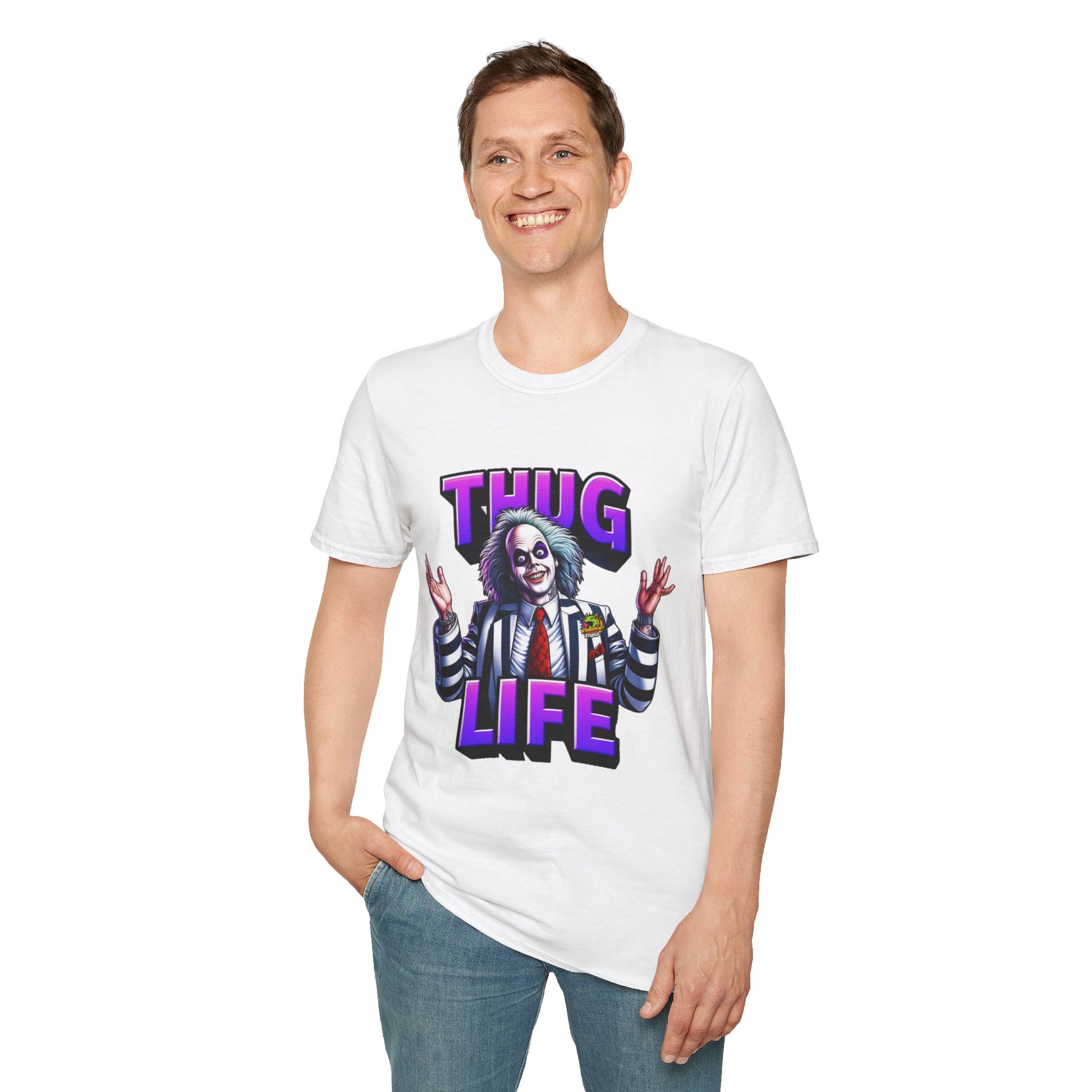 Beetlejuice - Beetlejuice Shirt | Thug Life Halloween Tee | Funny Beetlejuice Graphic T-Shirt - custom-made. perfect gift idea. Order yours now and stand out with this exclusive piece!