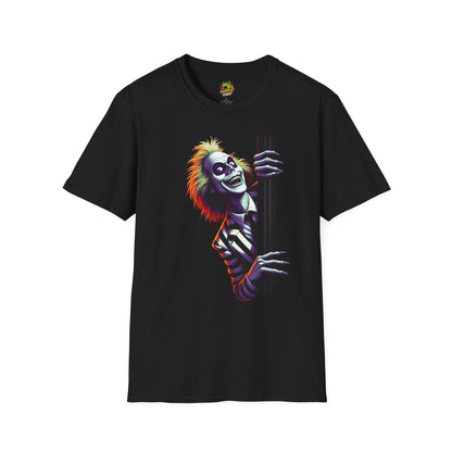 Beetlejuice Shirt | Creepy Beetlejuice Tee | Beetlejuice Fan Shirt | Beetlejuice Graphic Shirt - High Quality Image