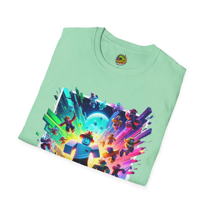 Cool Roblox Adventure Tee for Kids | Roblox Graphic T-Shirt | Roblox Clothing for Boys & Girls | Fun Gift for Roblox Fans