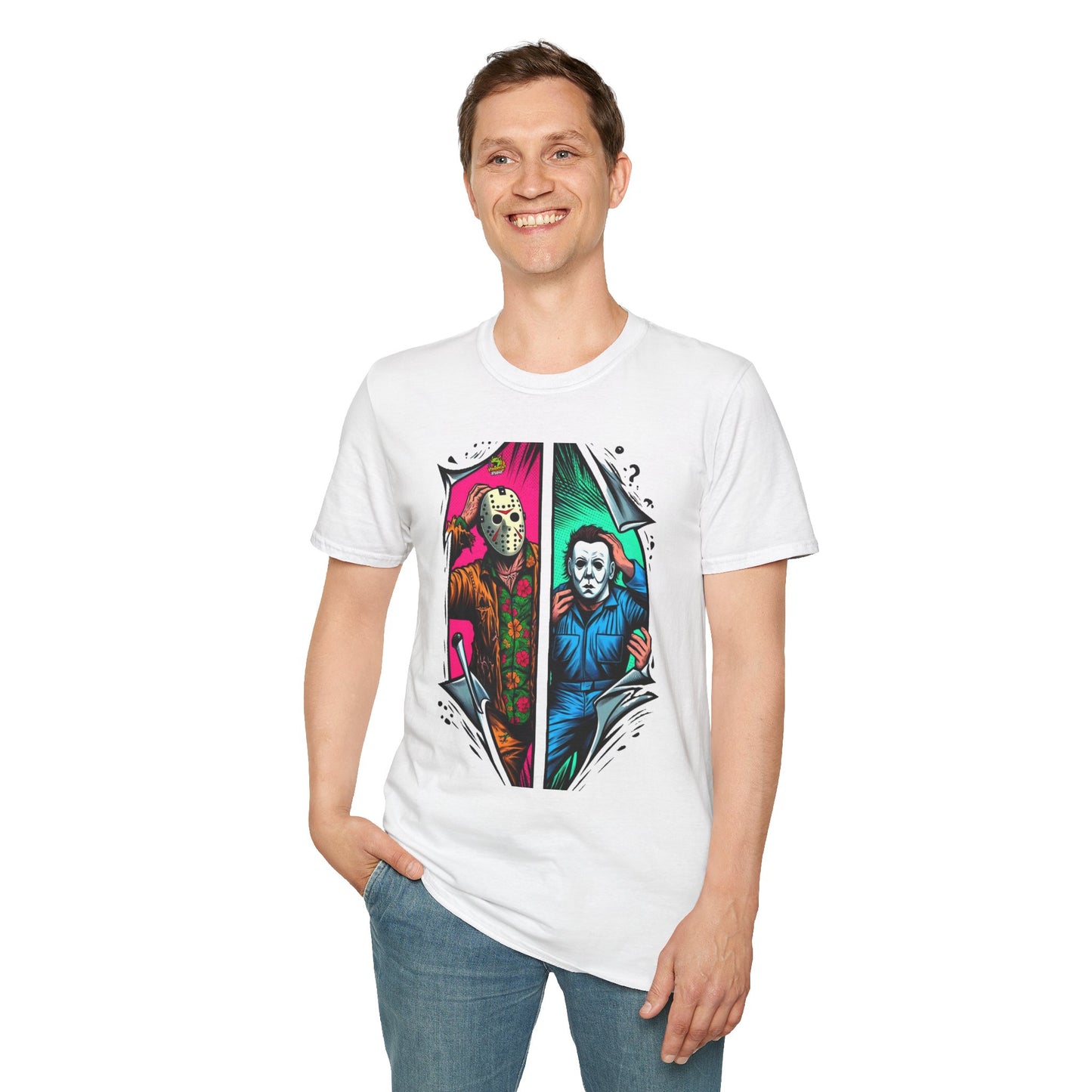 Myers - Michael Myers Vintage Shirt | Jason Voorhees Funny Picnic Scene Tee - premium material. limited stock. Order yours now and stand out with this exclusive piece!