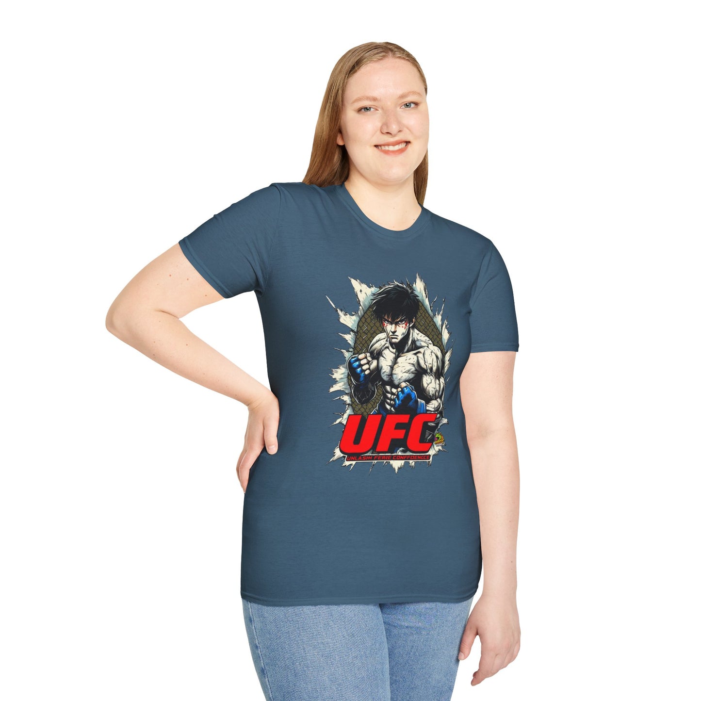 Michael Myers inspired design - UFC T Shirt | Unleash Fierce Confidence | UFC Tee for Anime & Sport Lovers - exclusive artwork. limited edition vintage horror design. Order yours now and stand out with this exclusive piece!