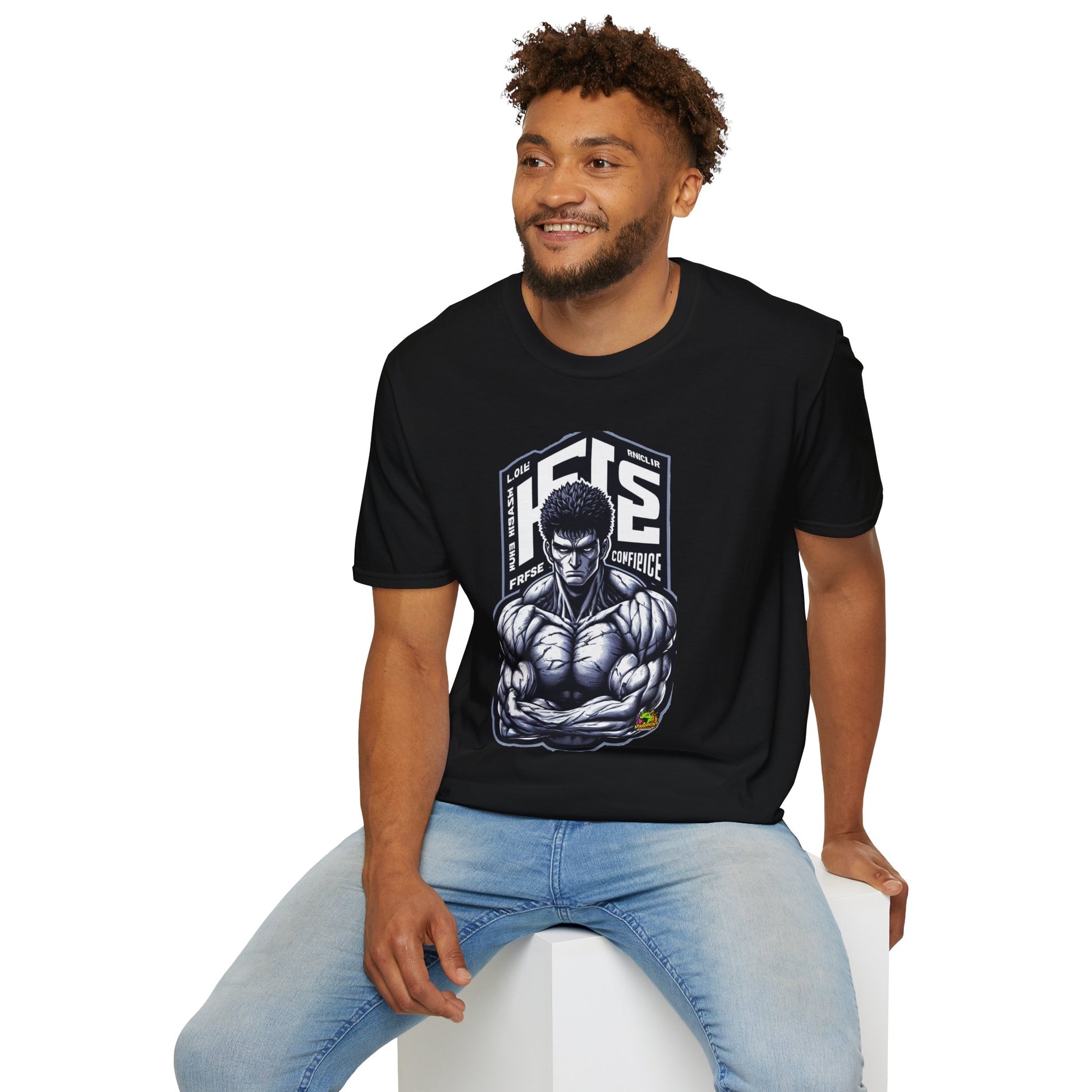 for - UFC T Shirt | Unleash Fierce Confidence | UFC Tee with Baki Anime Influence for Gym Enthusiasts - custom-made. limited stock. Order yours now and stand out with this exclusive piece!