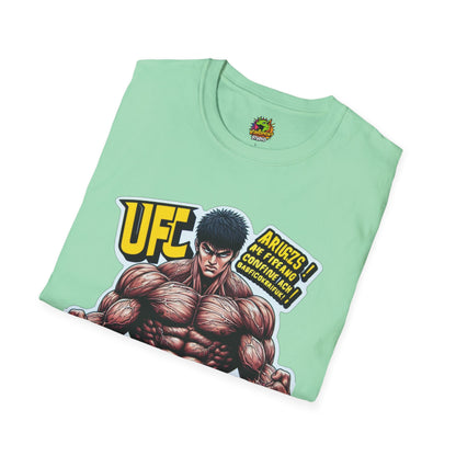 UFC T Shirt | Unleash Fierce Confidence | Motivational UFC Tee with Baki Anime Elements