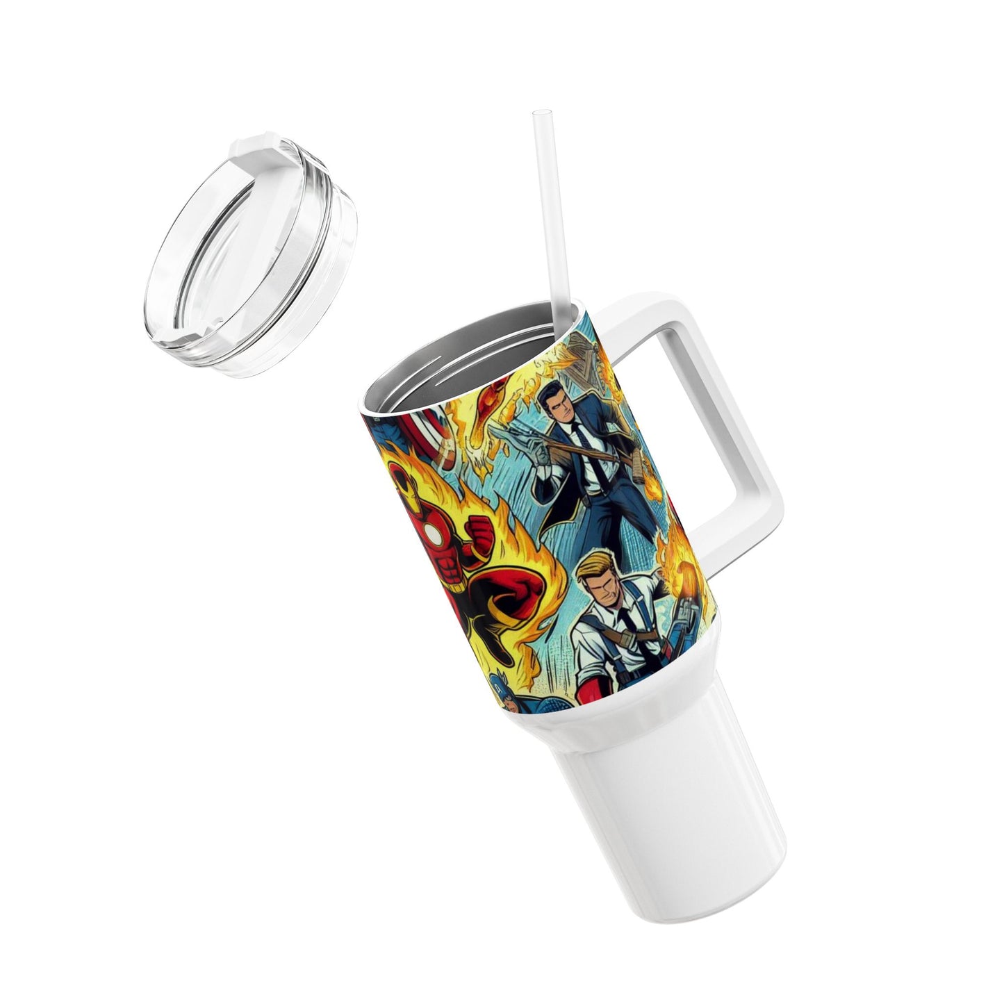 Tumbler - Stanley Tumbler | Anime Geek Drinkware for Gamers and Fans | Colorful Cartoon Tumbler - custom-made. limited stock. Order yours now and stand out with this exclusive piece!