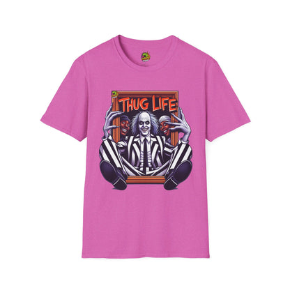 Halloween - Beetlejuice Shirt | Thug Life Graphic Tee | Funny Halloween Beetlejuice T-Shirt - premium material. limited stock. Order yours now and stand out with this exclusive piece!