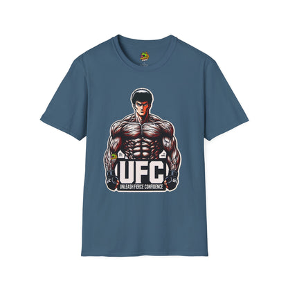 UFC - UFC T Shirt | Unleash Fierce Confidence | UFC Tee with Baki Anime Inspiration for Athletes - premium material. perfect gift idea. Order yours now and stand out with this exclusive piece!