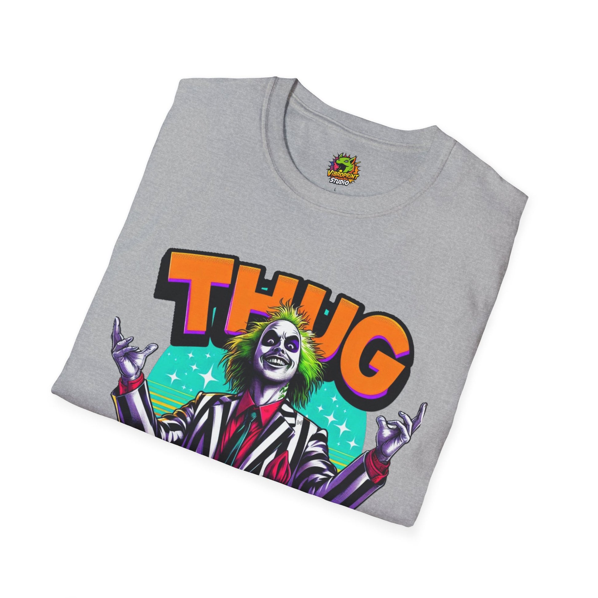 Life - Beetlejuice Shirt | Spooky Thug Life Tee | Halloween Beetlejuice Graphic Shirt Women - custom-made. limited stock. Order yours now and stand out with this exclusive piece!