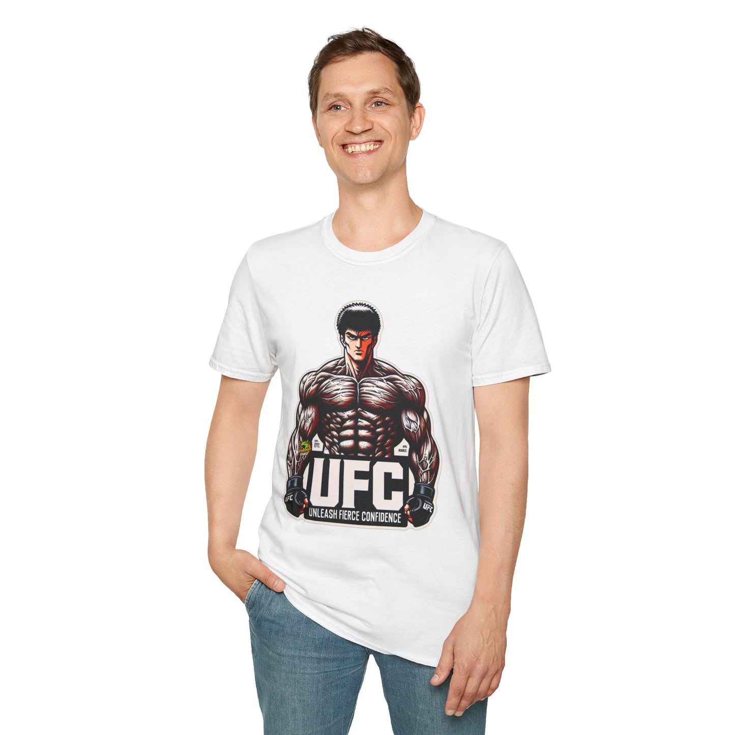 Confidence - UFC T Shirt | Unleash Fierce Confidence | UFC Tee with Baki Anime Inspiration for Athletes - premium material. limited stock. Order yours now and stand out with this exclusive piece!