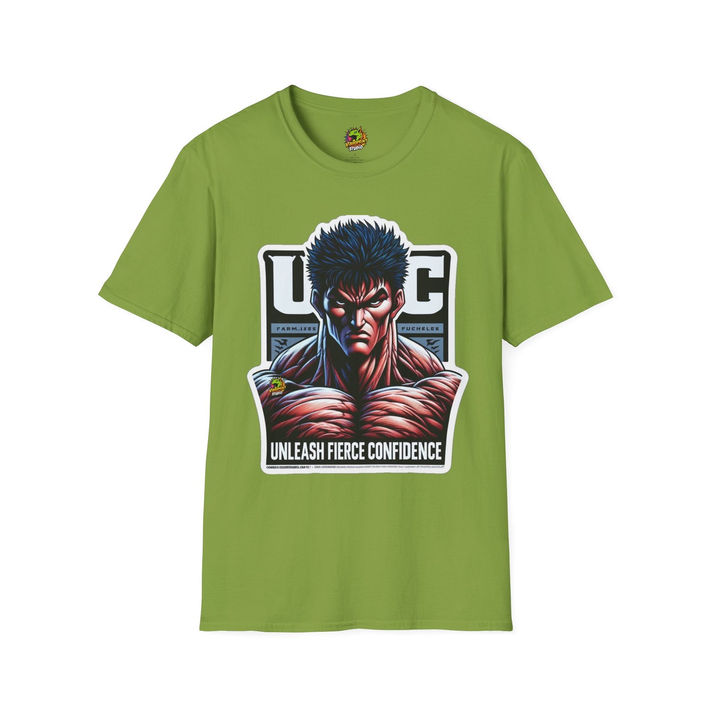 Shirt - UFC T Shirt | Unleash Fierce Confidence | UFC Tee with Baki Anime Strength - custom-made. perfect gift idea. Order yours now and stand out with this exclusive piece!