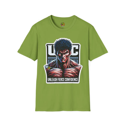 Shirt - UFC T Shirt | Unleash Fierce Confidence | UFC Tee with Baki Anime Strength - custom-made. perfect gift idea. Order yours now and stand out with this exclusive piece!