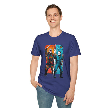 Jason Voorhees & Michael Myers Funny Horror Tee | Halloween Shirt