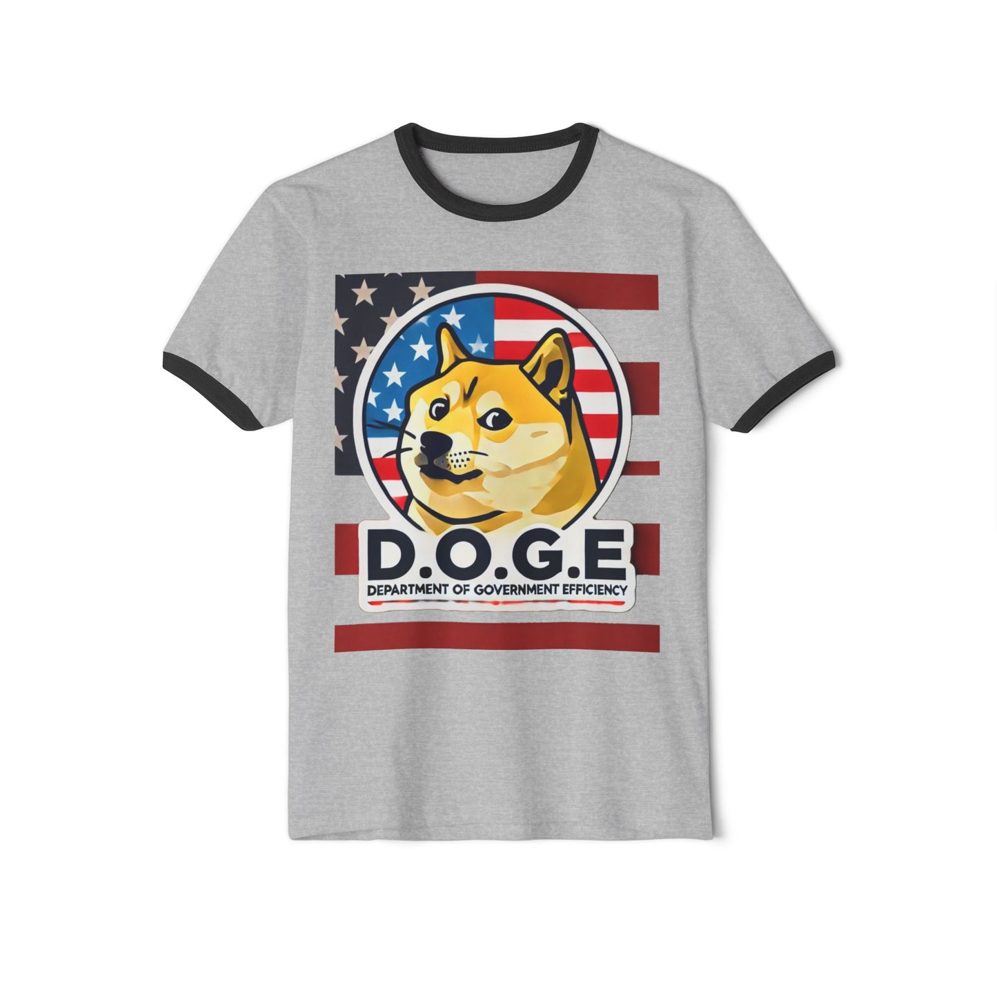 Dogecoin T Shirt for Crypto Fans | Patriotic Doge T Shirt | Dogecoin Shiba Design Tee - High Quality Image