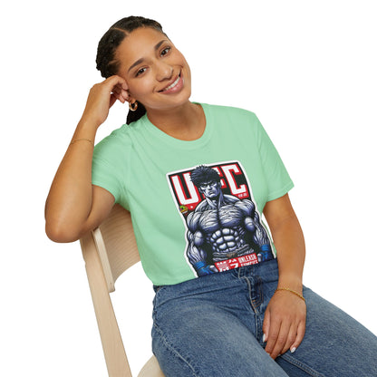 UFC T Shirt | Unleash Fierce Confidence | Motivational UFC Tee with Baki Anime Strength