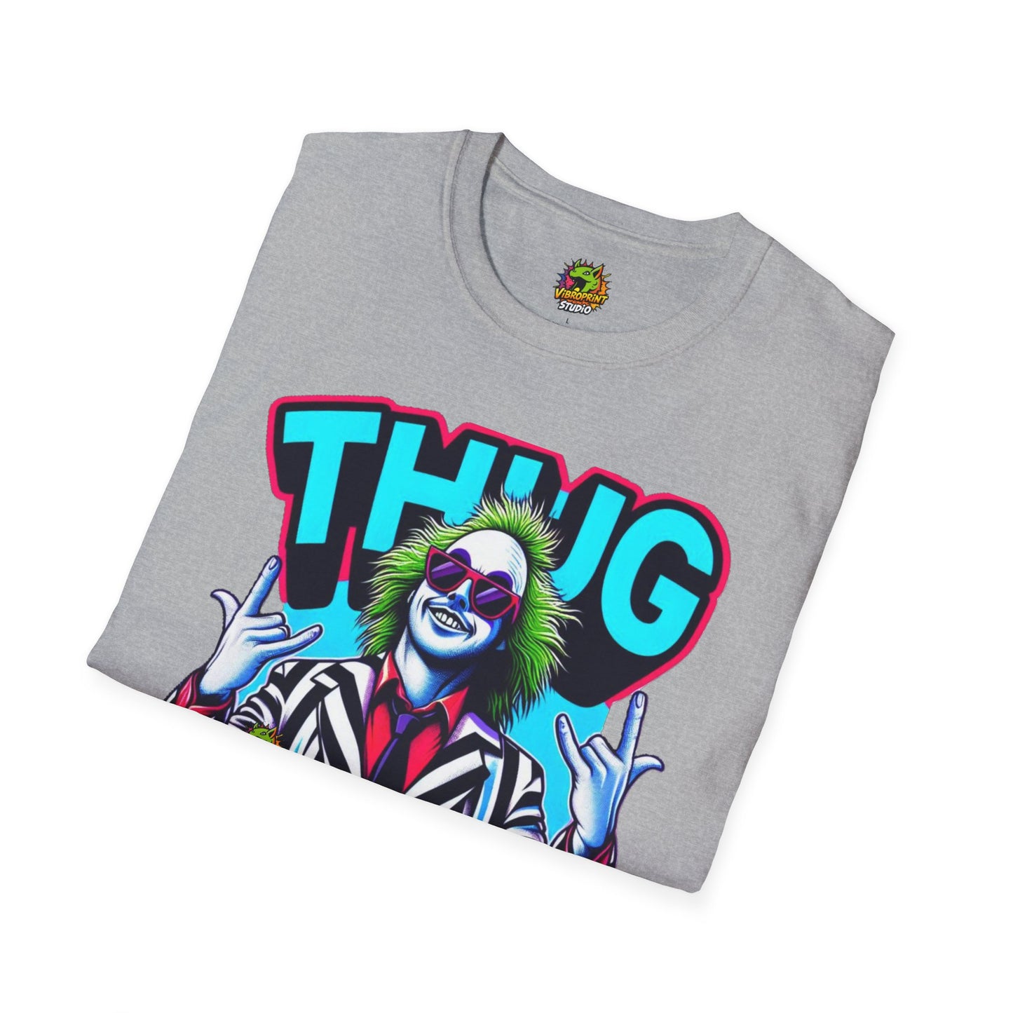 Graphic - Beetlejuice Shirt | Thug Life Halloween Graphic Tee | Spooky Beetlejuice T-Shirt - premium material. limited stock. Order yours now and stand out with this exclusive piece!