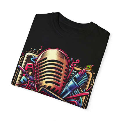 Microphone - Retro Boombox & Microphone Rapper Merch | Street Beats Hip-Hop Design - custom-made. perfect gift idea. Order yours now and stand out with this exclusive piece!