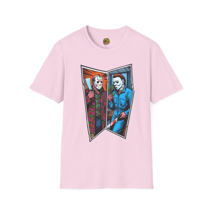 Funny - Jason Voorhees & Michael Myers Shirt | Funny Halloween Horror Tee - premium material. perfect gift idea. Order yours now and stand out with this exclusive piece!