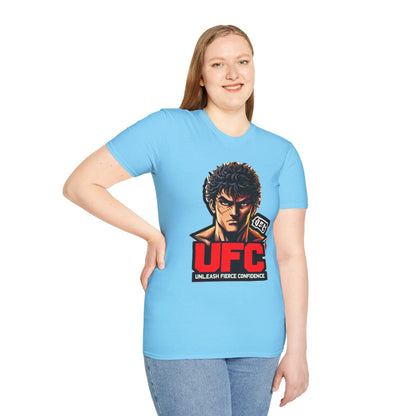 UFC T Shirt | Unleash Fierce Confidence | Motivational UFC Tee with Baki Anime Elements