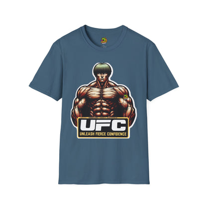 UFC - UFC T Shirt | Unleash Fierce Confidence | UFC Tee with Baki Anime Elements for Athletes - custom-made. limited stock. Order yours now and stand out with this exclusive piece!