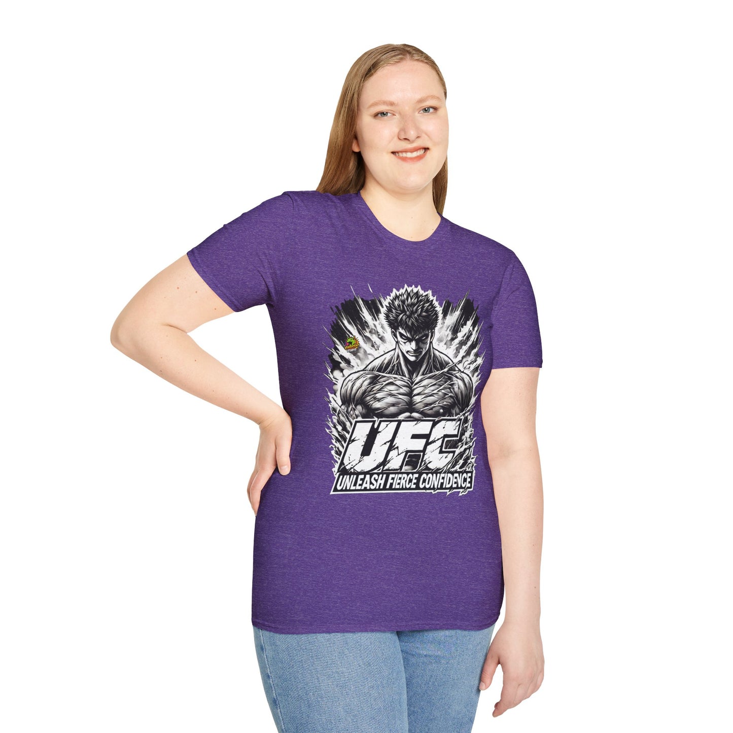 UFC T Shirt | Unleash Fierce Confidence | UFC Tee with Baki Anime T Shirt Motivation