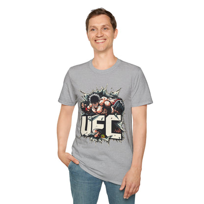 Halloween graphic tee - UFC T Shirt | Unleash Fierce Confidence | UFC Tee Shirts for Gym & Anime Lovers - comfortable fit. perfect Halloween gift for fans of horror culture. Order yours now and stand out with this exclusive piece!