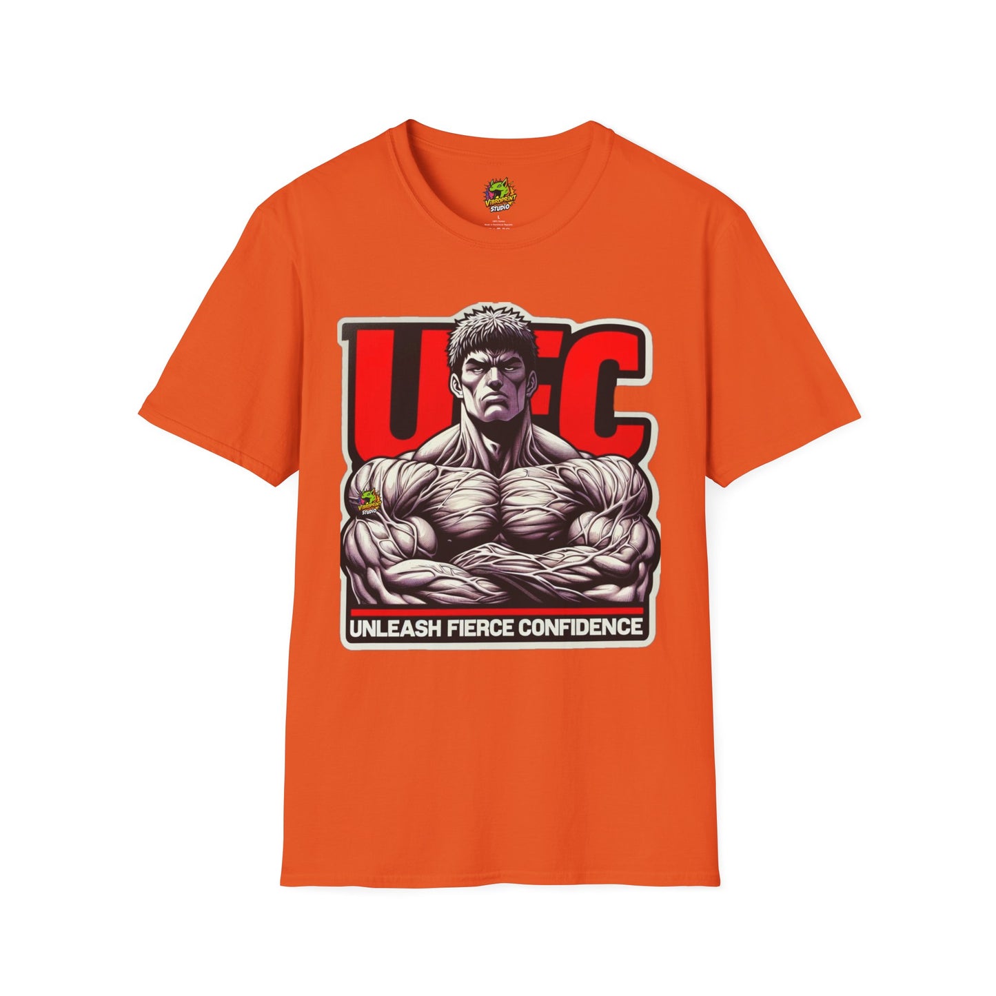 Fierce - UFC T Shirt | Unleash Fierce Confidence | UFC Tee with Baki Anime Strength for Fitness Fans - premium material. limited stock. Order yours now and stand out with this exclusive piece!