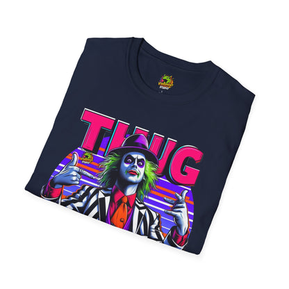 Life - Beetlejuice Shirt | Thug Life Graphic Shirt | Funny Halloween Beetlejuice Tee - premium material. limited stock. Order yours now and stand out with this exclusive piece!