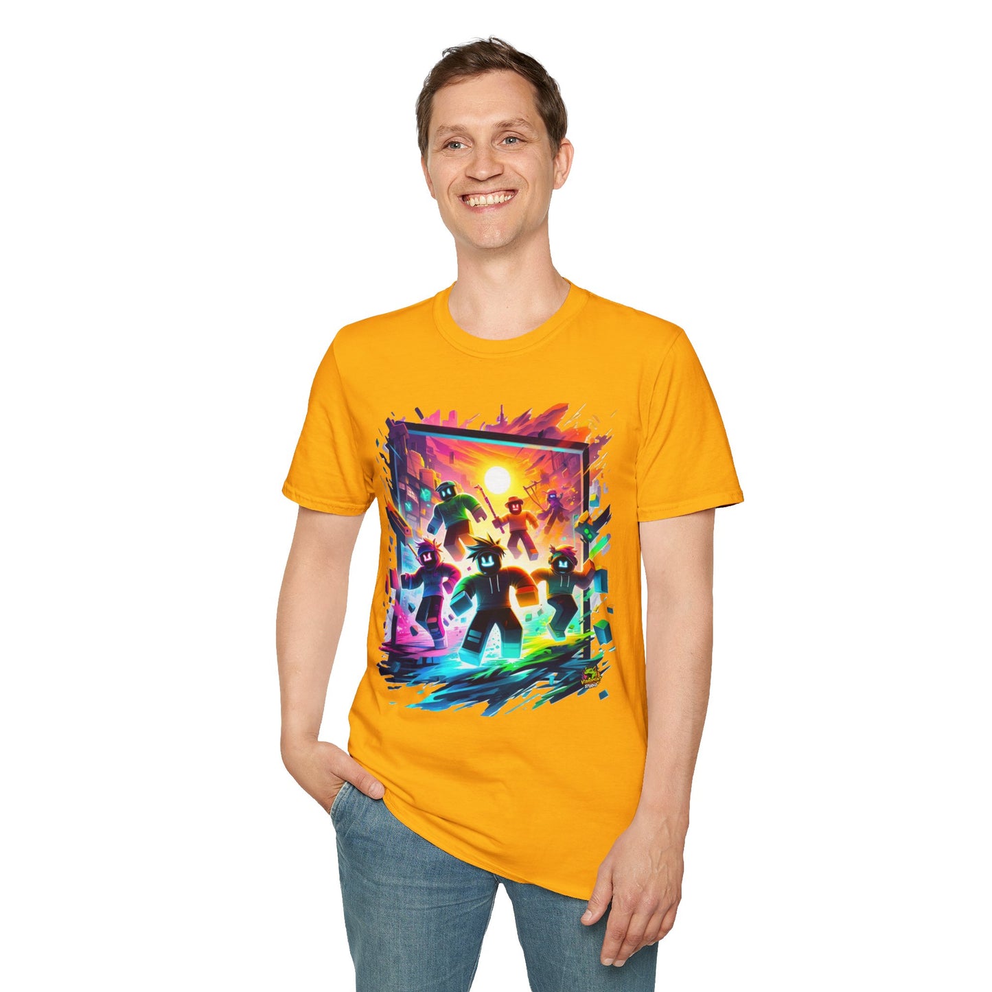 Roblox Adventure T-Shirt for Boys & Girls | Roblox Graphic Tee | Roblox Kids Clothing | Great Roblox Gift