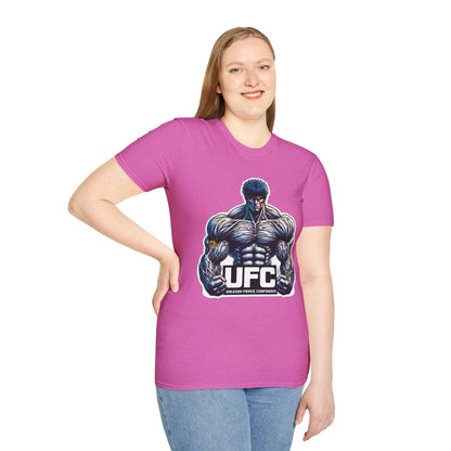 UFC T Shirt | Unleash Fierce Confidence | Motivational UFC Tee with Baki Anime Inspiration for Gym