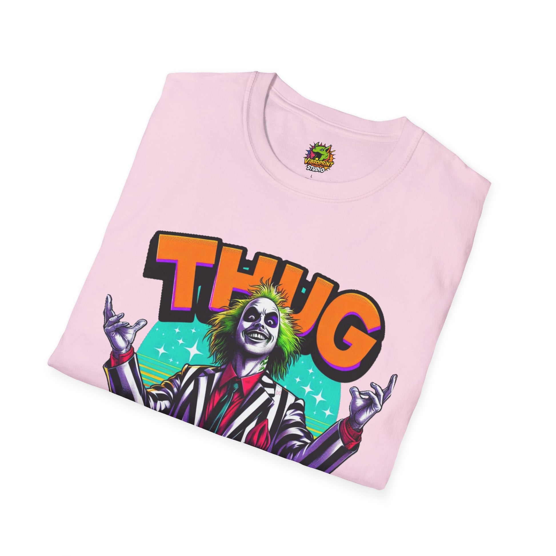 Spooky - Beetlejuice Shirt | Spooky Thug Life Tee | Halloween Beetlejuice Graphic Shirt Women - premium material. limited stock. Order yours now and stand out with this exclusive piece!