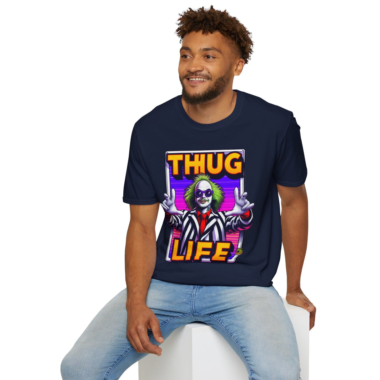 Beetlejuice - Beetlejuice Shirt | Funny Thug Life Halloween Tee | Classic Beetlejuice Graphic T-Shirt - premium material. limited stock. Order yours now and stand out with this exclusive piece!