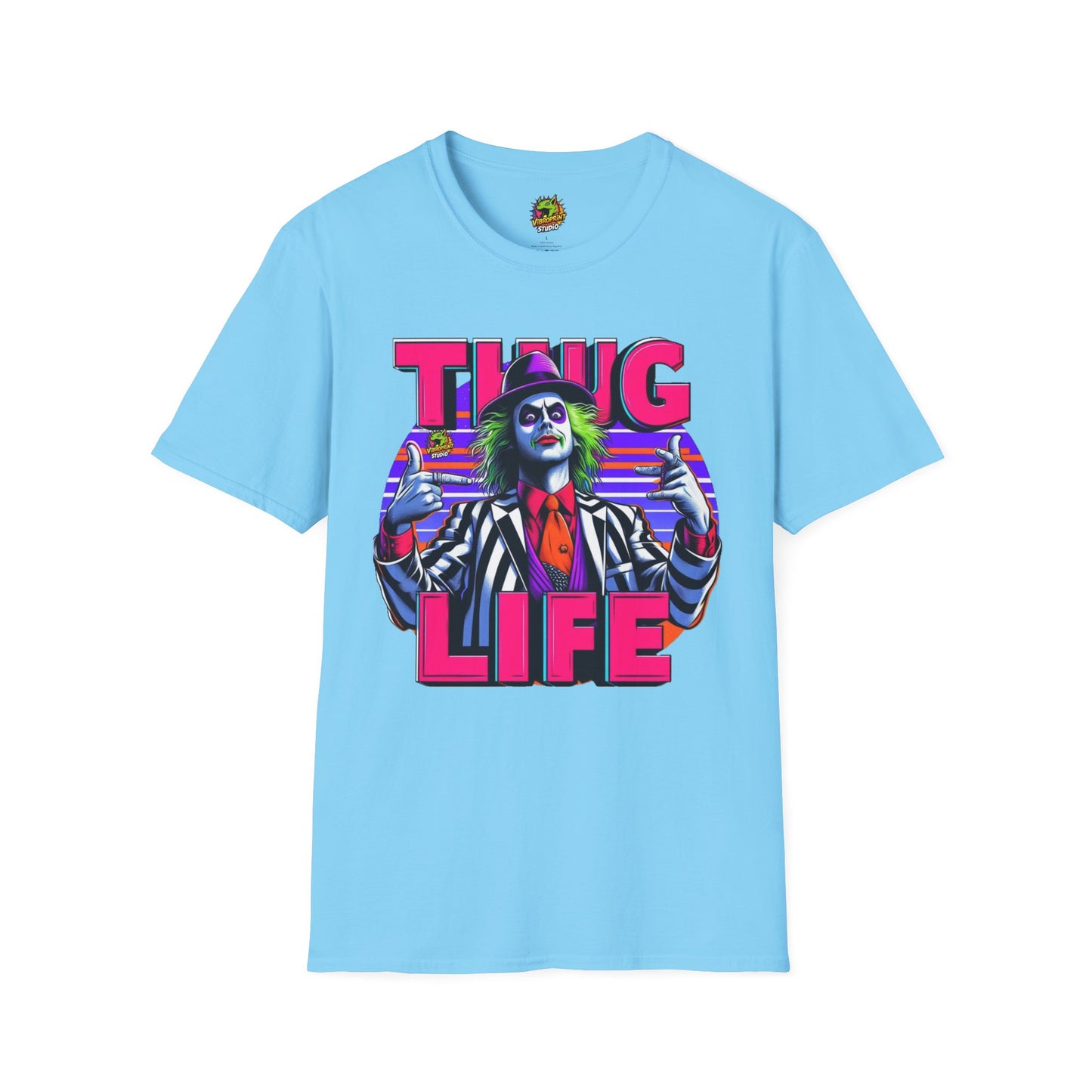 | - Beetlejuice Shirt | Thug Life Graphic Shirt | Funny Halloween Beetlejuice Tee - premium material. limited stock. Order yours now and stand out with this exclusive piece!