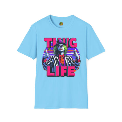 | - Beetlejuice Shirt | Thug Life Graphic Shirt | Funny Halloween Beetlejuice Tee - premium material. limited stock. Order yours now and stand out with this exclusive piece!