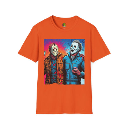 Funny - Jason Voorhees & Michael Myers Shirt | Funny Vintage Halloween Tee - premium material. perfect gift idea. Order yours now and stand out with this exclusive piece!