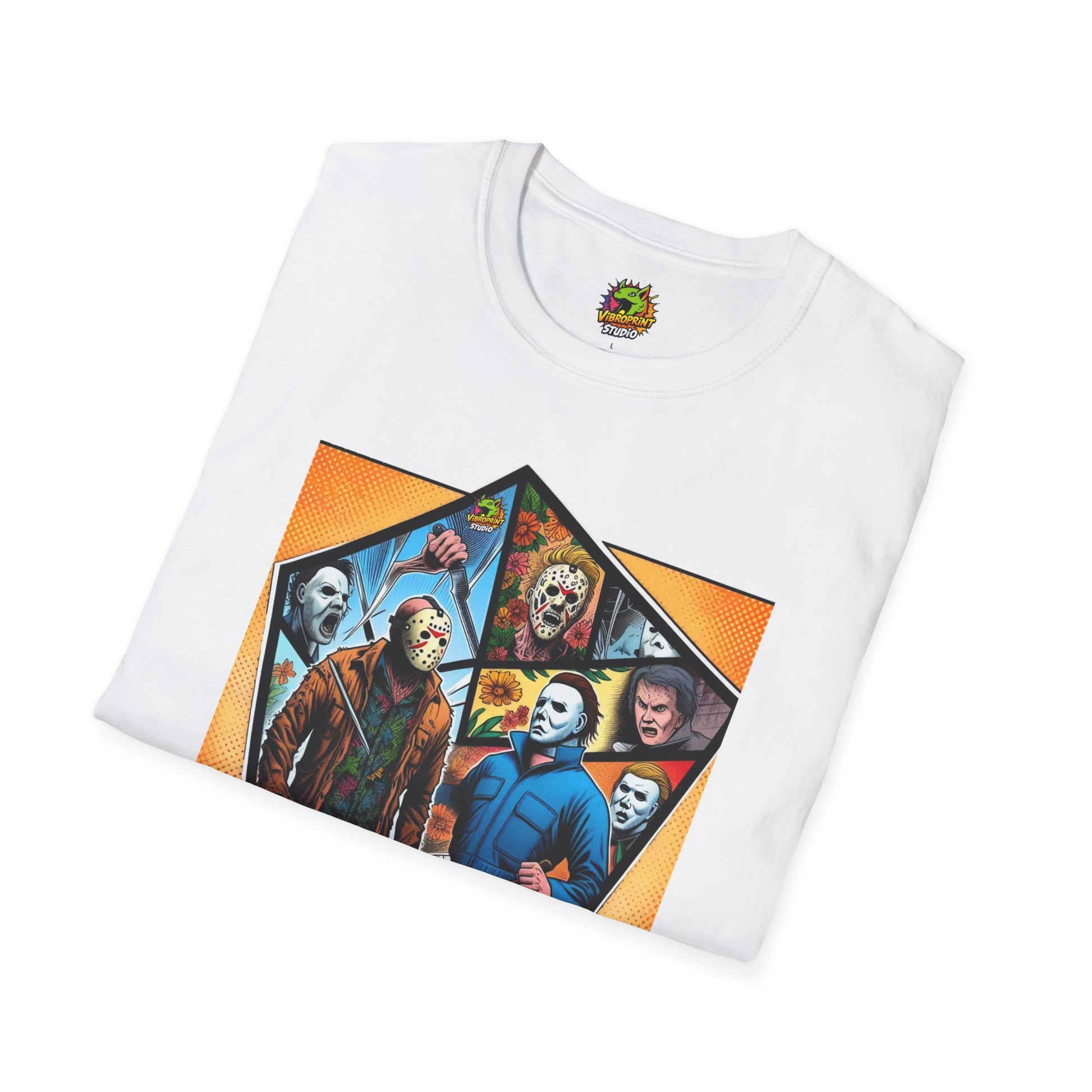 product - Michael Myers Vintage Tee | Jason & Michael Picnic Horror Shirt - custom-made. perfect gift idea. Order yours now and stand out with this exclusive piece!