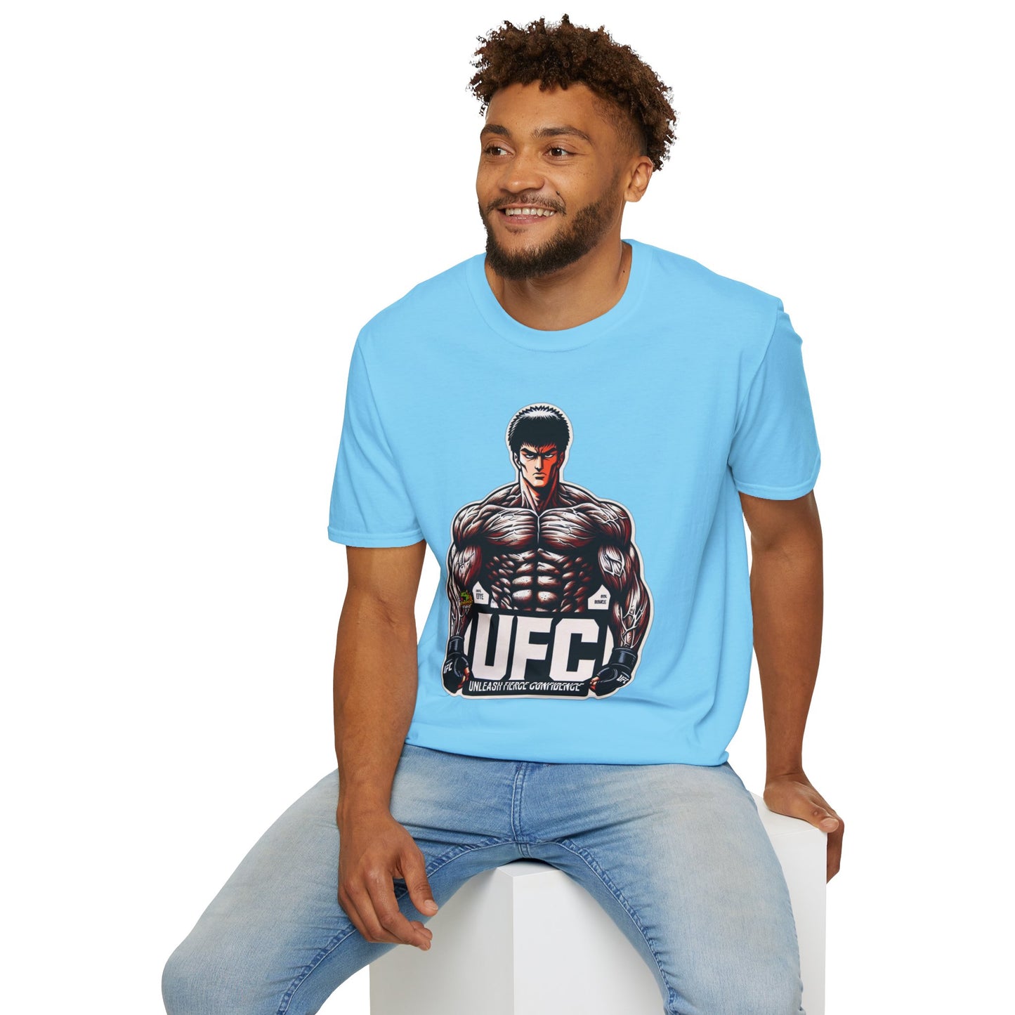 UFC T Shirt | Unleash Fierce Confidence | UFC Tee with Baki Anime Inspiration for Athletes