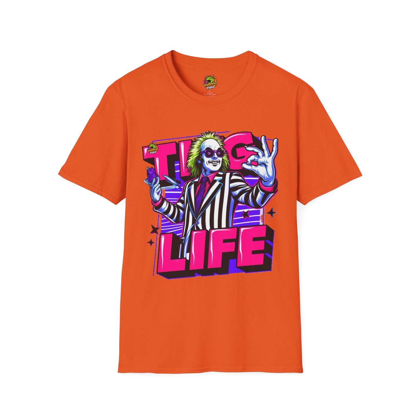 | - Beetlejuice Shirt | Thug Life Halloween Graphic Tee | Spooky Beetlejuice T-Shirt - custom-made. limited stock. Order yours now and stand out with this exclusive piece!