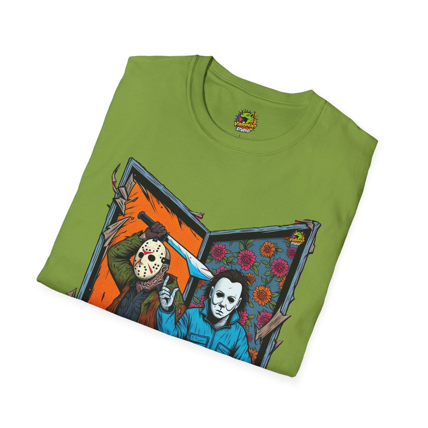 product - Jason Voorhees & Michael Myers T-Shirt | Funny Horror Tee - custom-made. perfect gift idea. Order yours now and stand out with this exclusive piece!