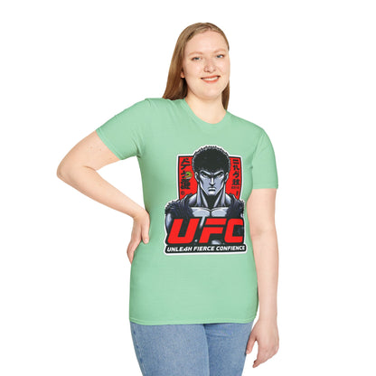 UFC T Shirt | Unleash Fierce Confidence | UFC Tee with Baki Anime Style