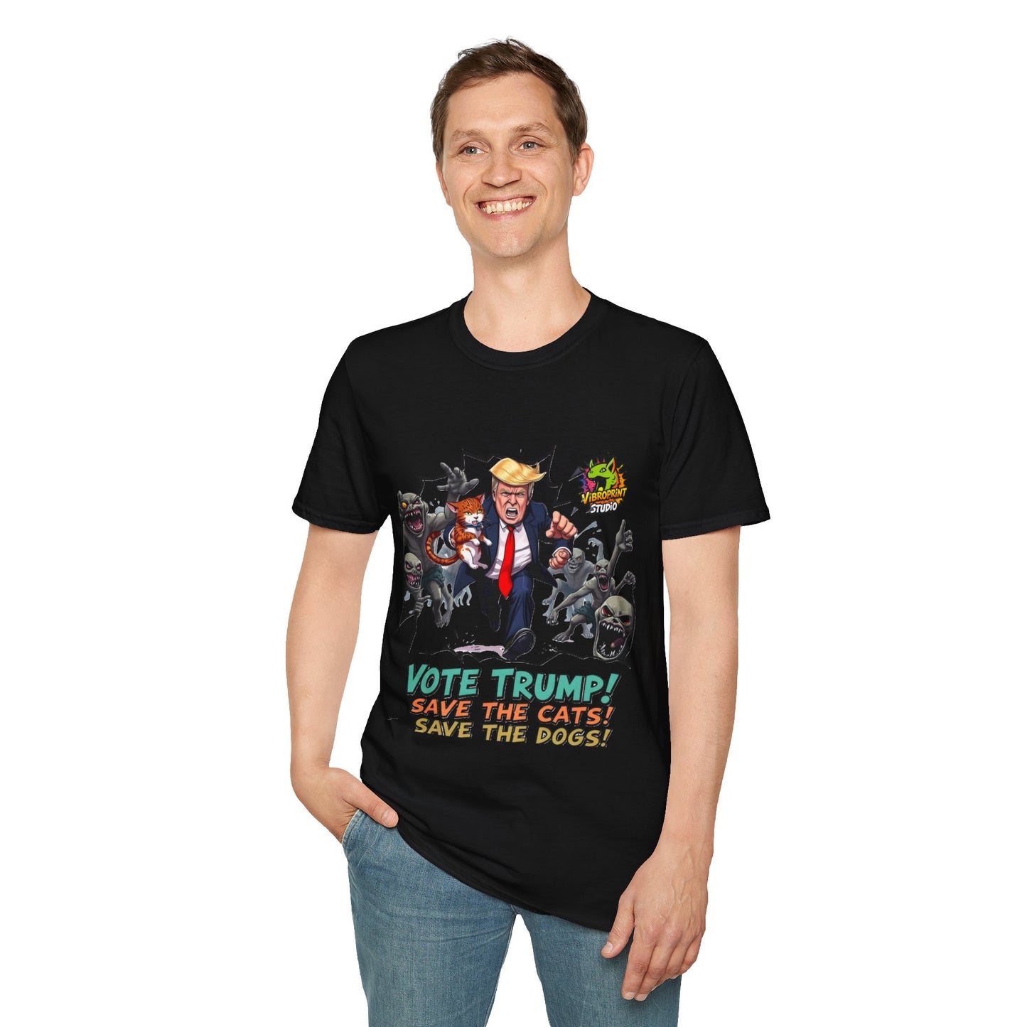 Funny - They're Eating the Dogs Shirt | Funny Cat and Dog Political Tee | Trump Election Satire T-Shirt - premium material. perfect gift idea. Order yours now and stand out with this exclusive piece!