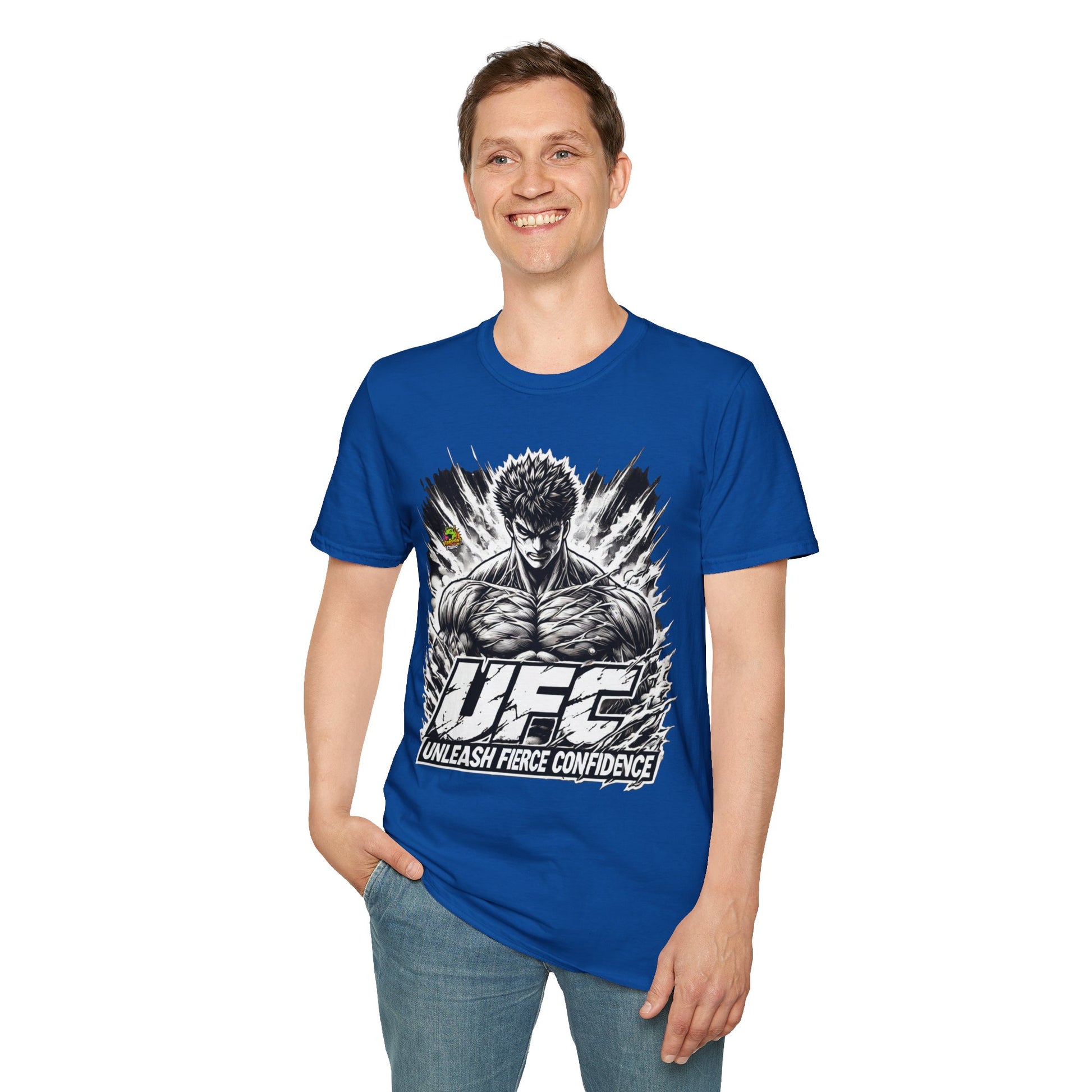 | - UFC T Shirt | Unleash Fierce Confidence | UFC Tee with Baki Anime T Shirt Motivation - premium material. perfect gift idea. Order yours now and stand out with this exclusive piece!