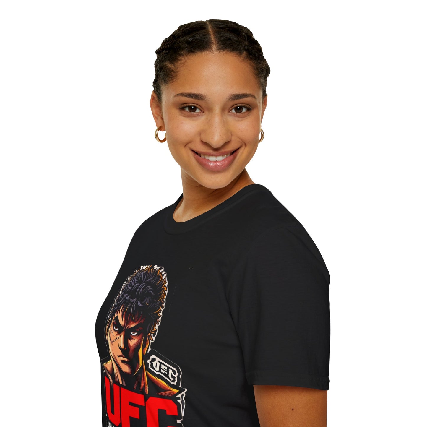 T - UFC T Shirt | Unleash Fierce Confidence | Motivational UFC Tee with Baki Anime Elements - custom-made. limited stock. Order yours now and stand out with this exclusive piece!