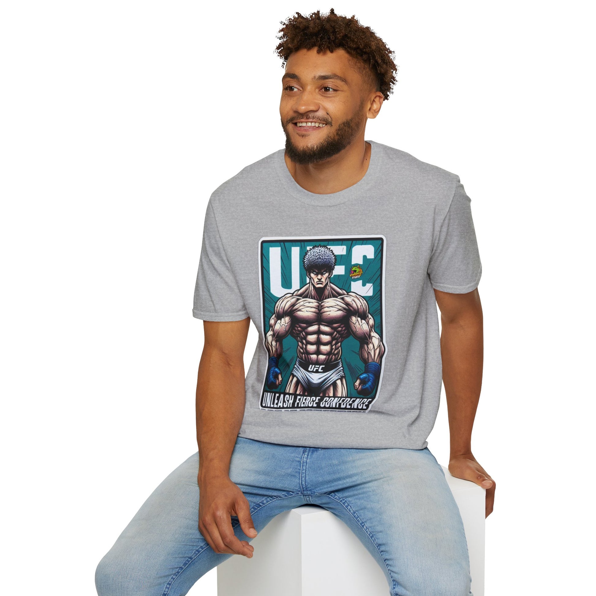 | - UFC T Shirt | Unleash Fierce Confidence | UFC Tee for Gym and Baki Anime Fans - custom-made. limited stock. Order yours now and stand out with this exclusive piece!